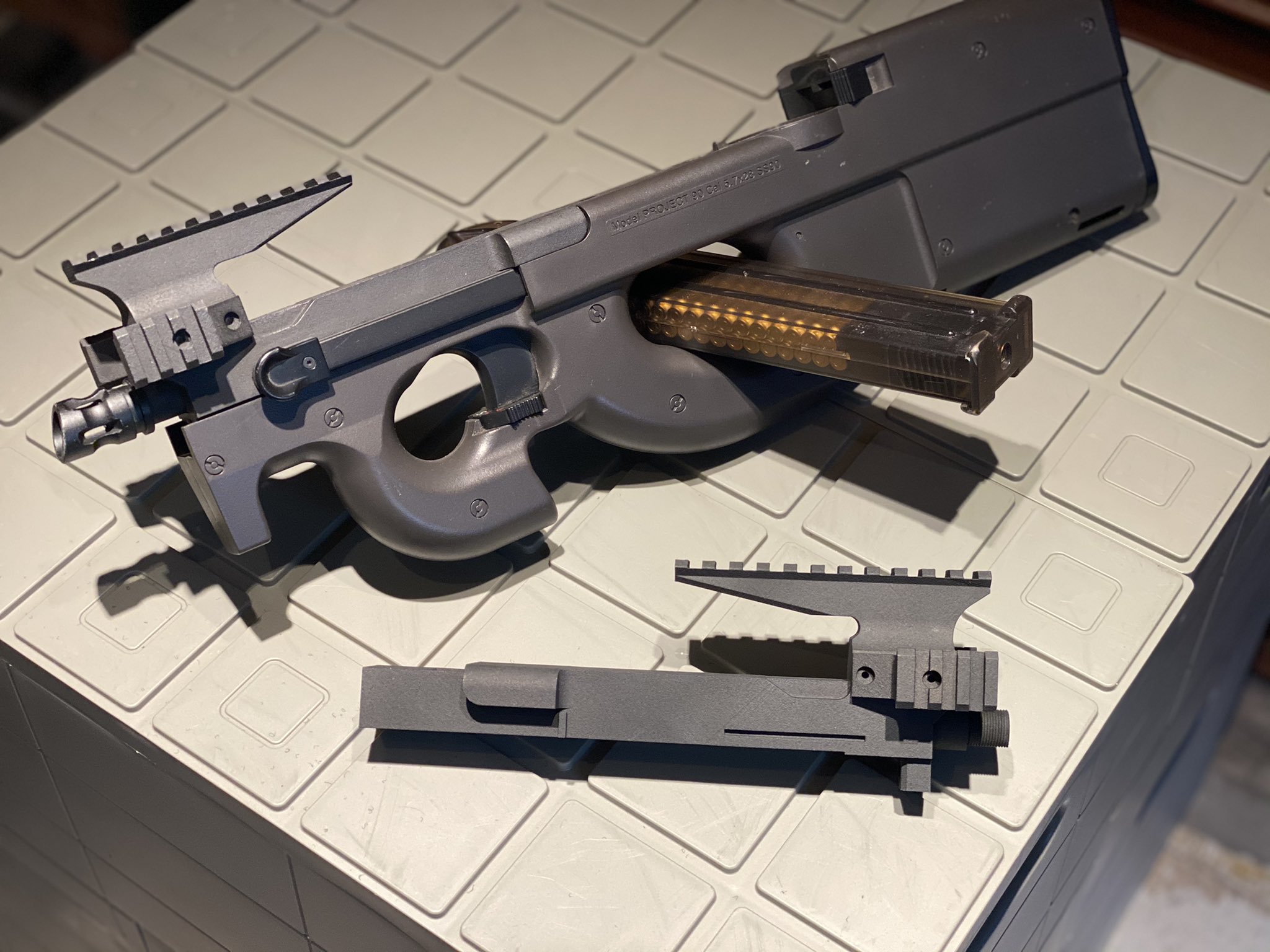 東京マルイ P90対応 3Dプリントレシーバー  HC アッパー フレーム 東京マルイ P90対応 3Dプリントレシーバー HC アッパー フレーム
