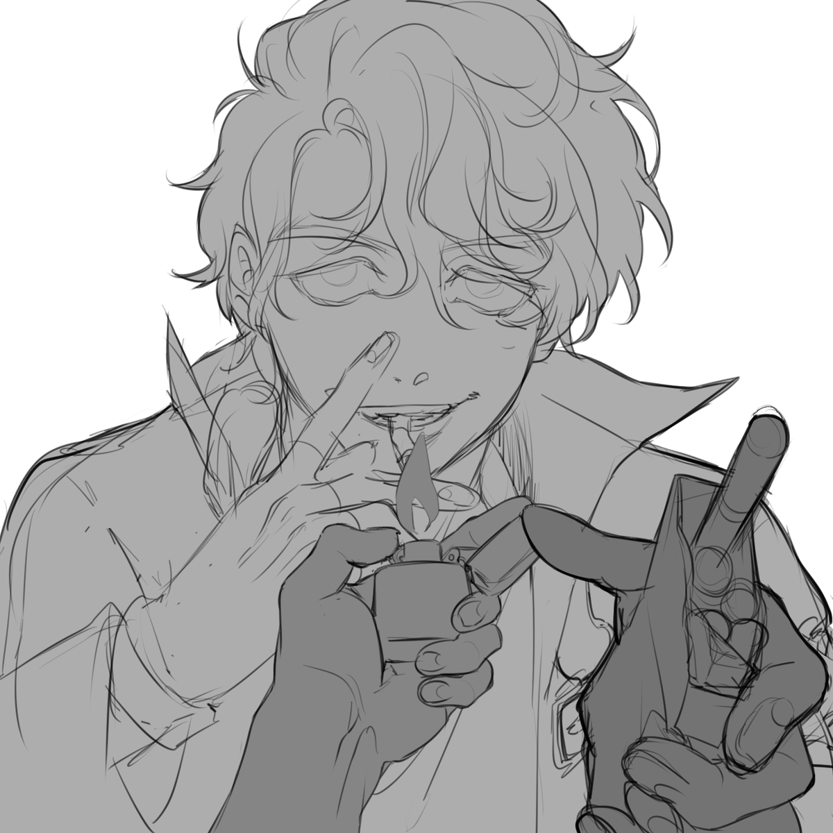 WIP tntduo!wilbur art trade with @dekuushi 