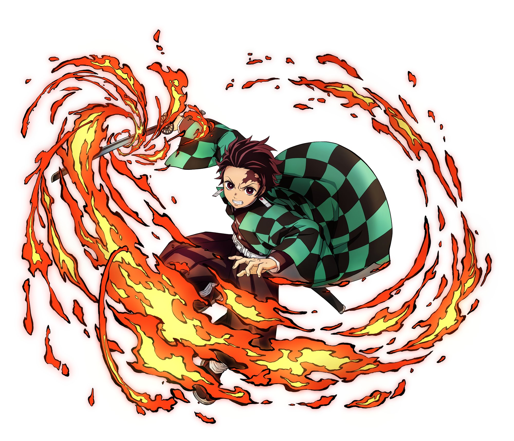 Tanjiro fire breathing by DanickRenders on DeviantArt