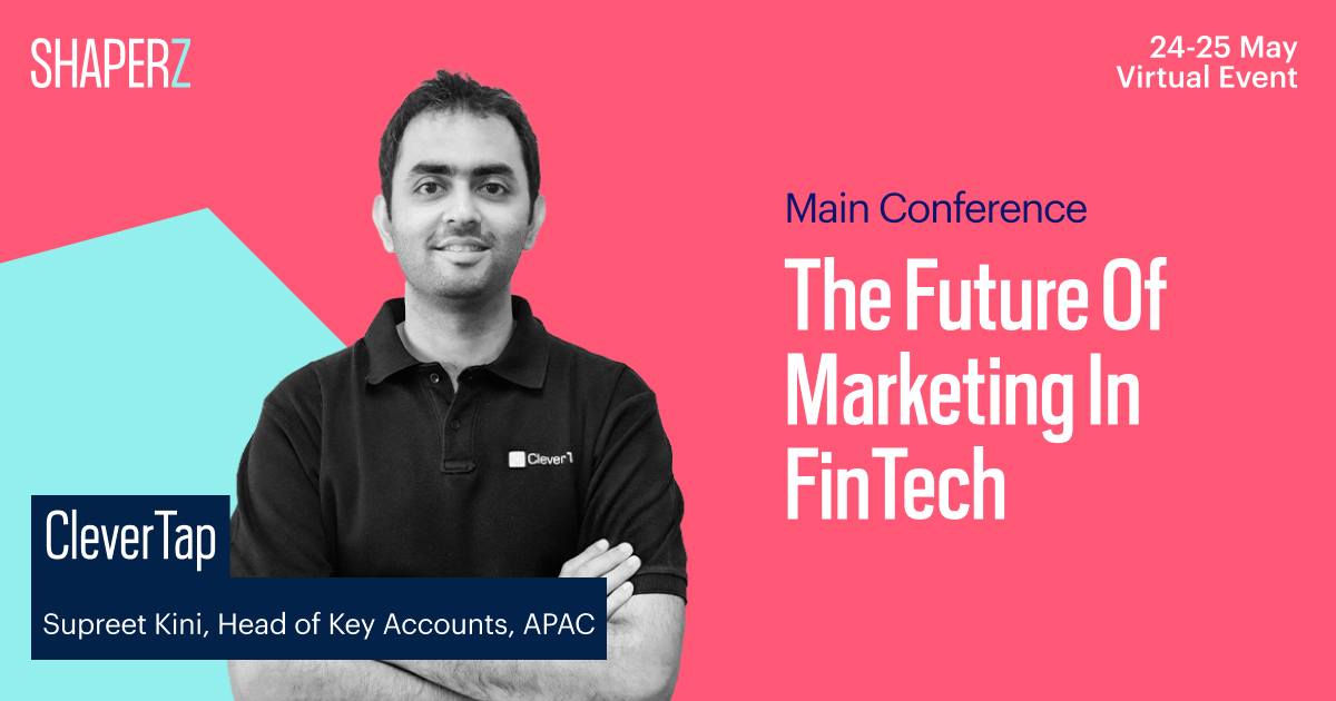 THESHAPERZ's tweet photo. Our Partner @CleverTap will be at @Shaperz today and tomorrow! Their Product Expert will share his insights on the future of marketing in fintech. Learn about the future of marketing in FinTech at their masterclass and roundtable discussion. Join Now: https://t.co/ILQaLT1hWz https://t.co/VC831hIPLi