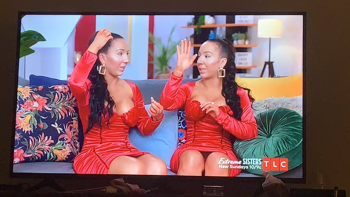 JustineeD's tweet photo. So the kids will be siblings or cousins ???? #ExtremeSisters https://t.co/mU2EeSW9os
