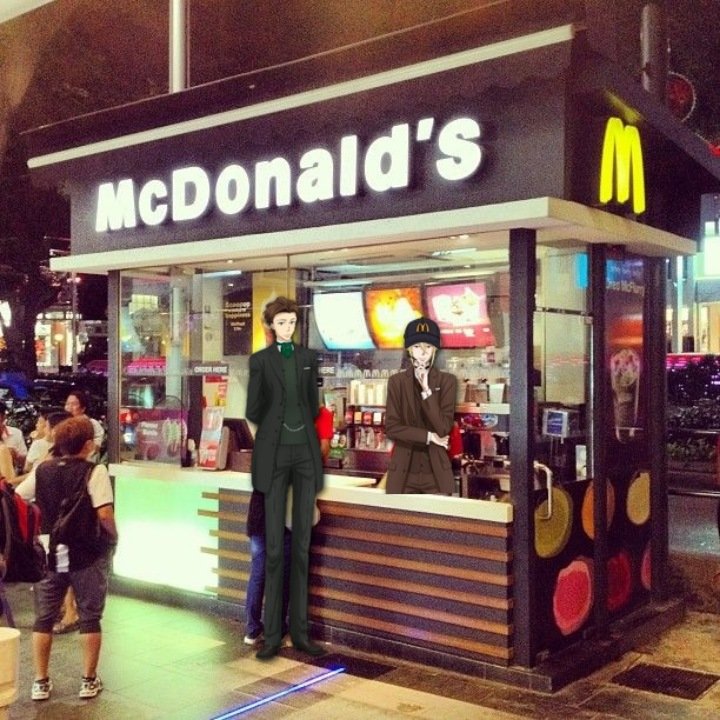moriartysun's tweet image. não Albert nii-san, pela milésima vez aqui não vende vinho, só refrigerante!!!!!!

#YuumoriMcDonalds
