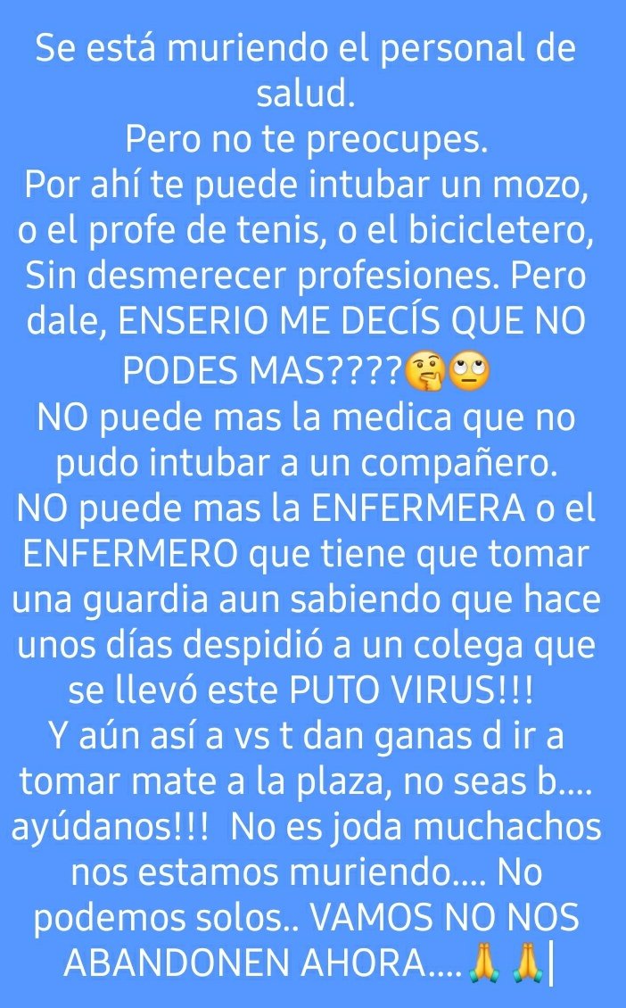 denis_stella's tweet photo. #vamosArgentina que de esta salimos entre todo un poquito cada uno https://t.co/tAGdv9Aa9d