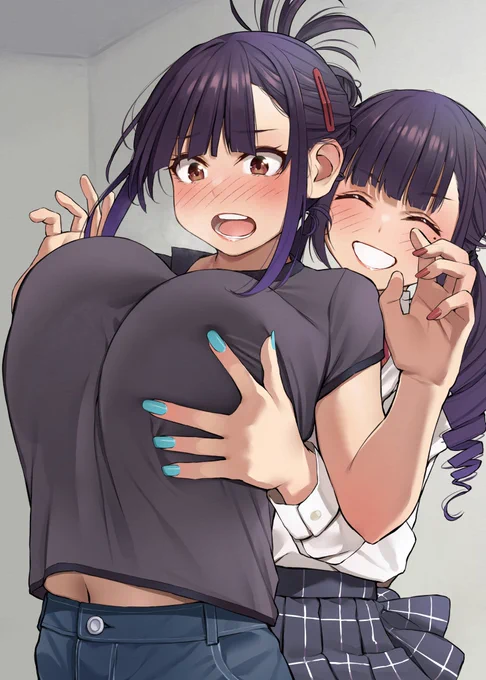 いとこのお姉ちゃんの乳揉み

「えいっ♪」 