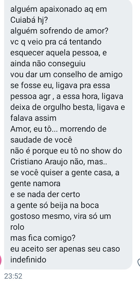 VSertanejo's tweet photo. isso aqui machuca tanto quanto a música "caso indefinido" https://t.co/uPnI3xIKLB