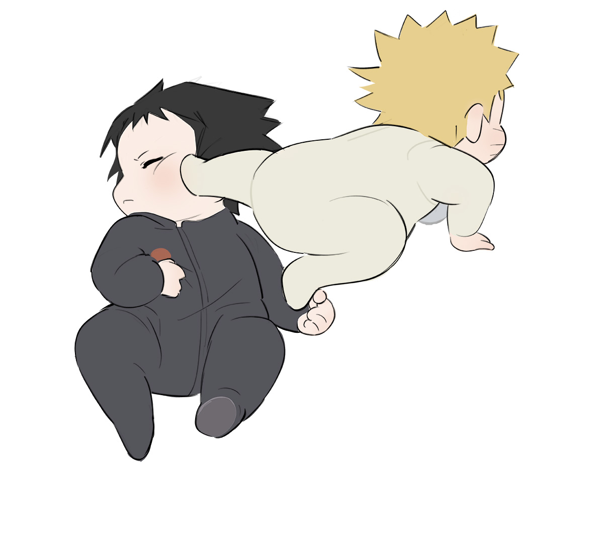#SasuNaru #サスナル  infancy in the Uchiha house
