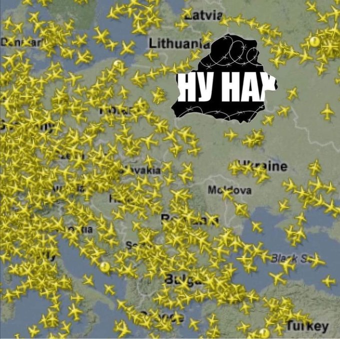 Данілов: Усі українські авіарейси будуть спрямовані в обхід повітряного простору Білорусі - Цензор.НЕТ 6267