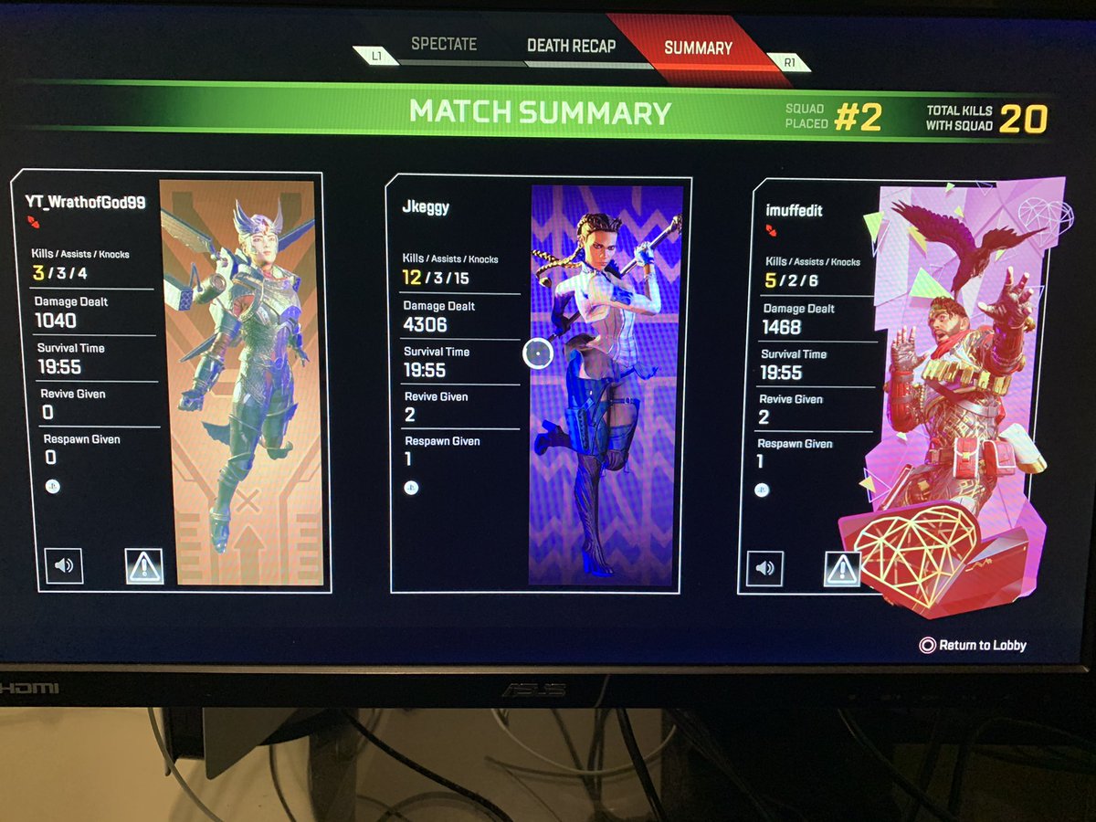 About a year into apex and I finally got the infamous 4K. One of the hardest pvp achievements I think I’ve ever done by far