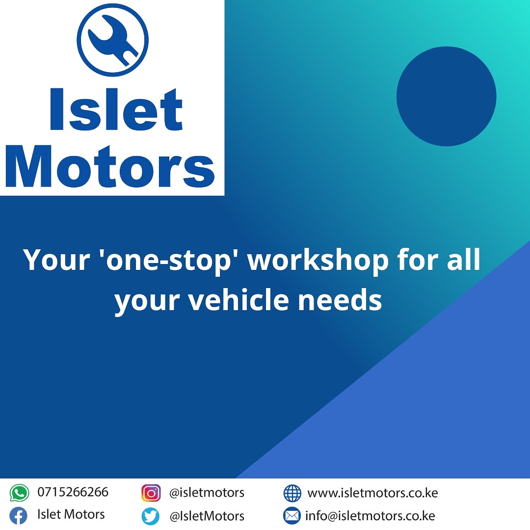 Don't let car problems get in your way!

isletmotors.co.ke
#fixmasters #workshop #isletmotorgarage