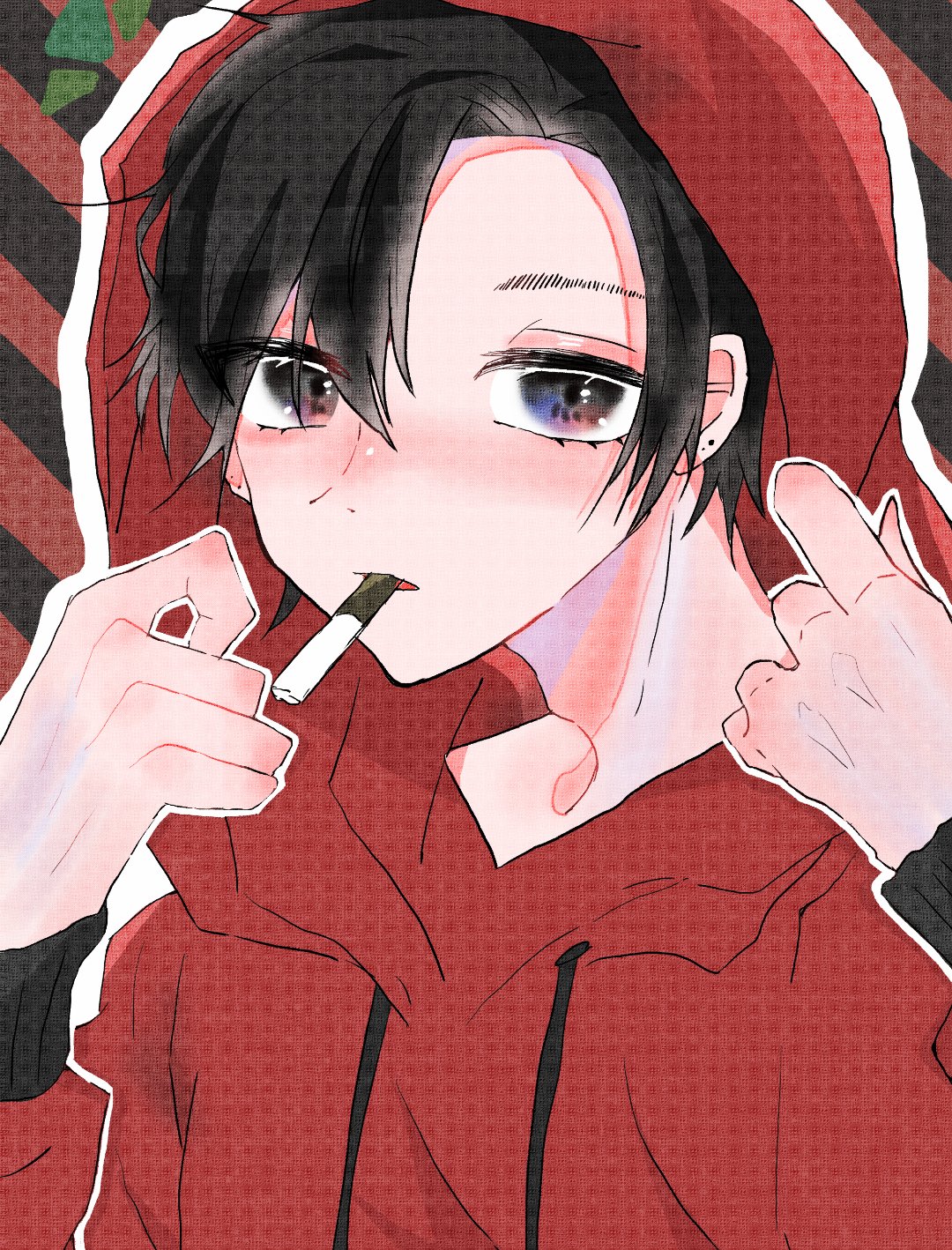 むぎ Auf Twitter パーカー男子 イラスト デジタル オリキャラ イラスト好きさんと繋がりたい パーカー男子