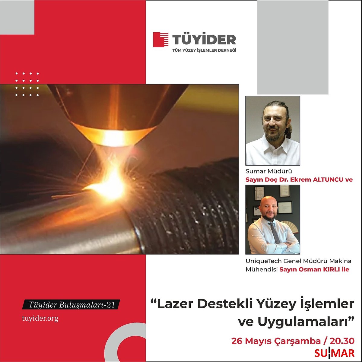 tuyider's tweet image. Tüyider Buluşmaları -21 Detaylı bilgi için web sitemiz etkinlikler alanını ziyaret edebilirsiniz. 
#tüyider #tüyiderbuluşmaları #webinar #meeting #teknoloji  #akademi #yüzeyişlem #metalkaplama #sanayi #metalplating #sumar #unıquetech #metalfinisching