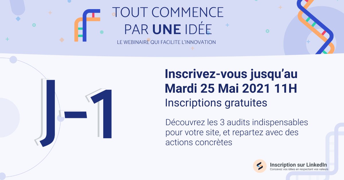 📢 Il arrive très vite ! On pourrait même dire à près de 299 792,458 km/s*.
Attention à ne pas le louper !

📢 Inscrivez-vous pour participer à l'évènement !
Inscription gratuite : bit.ly/3y67QgY

*Vitesse de déplacement de la lumière dans le vide

#Webinar #agenceweb