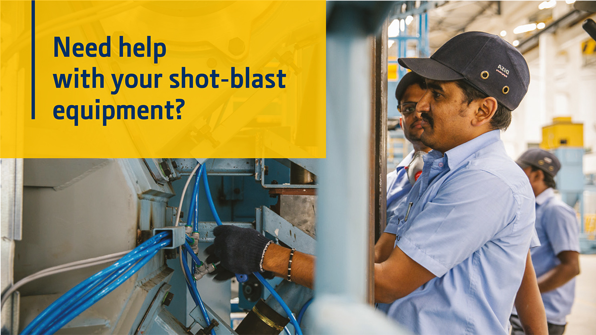 Need help with your shot-blast equipment? We will keep your machine delivering for you as your requirements change. 
We also offer preventative maintenance programmes to save your business unnecessary cost. 
 
Contact us and let Wheelabrator support you: ow.ly/Cc0M50EEehK