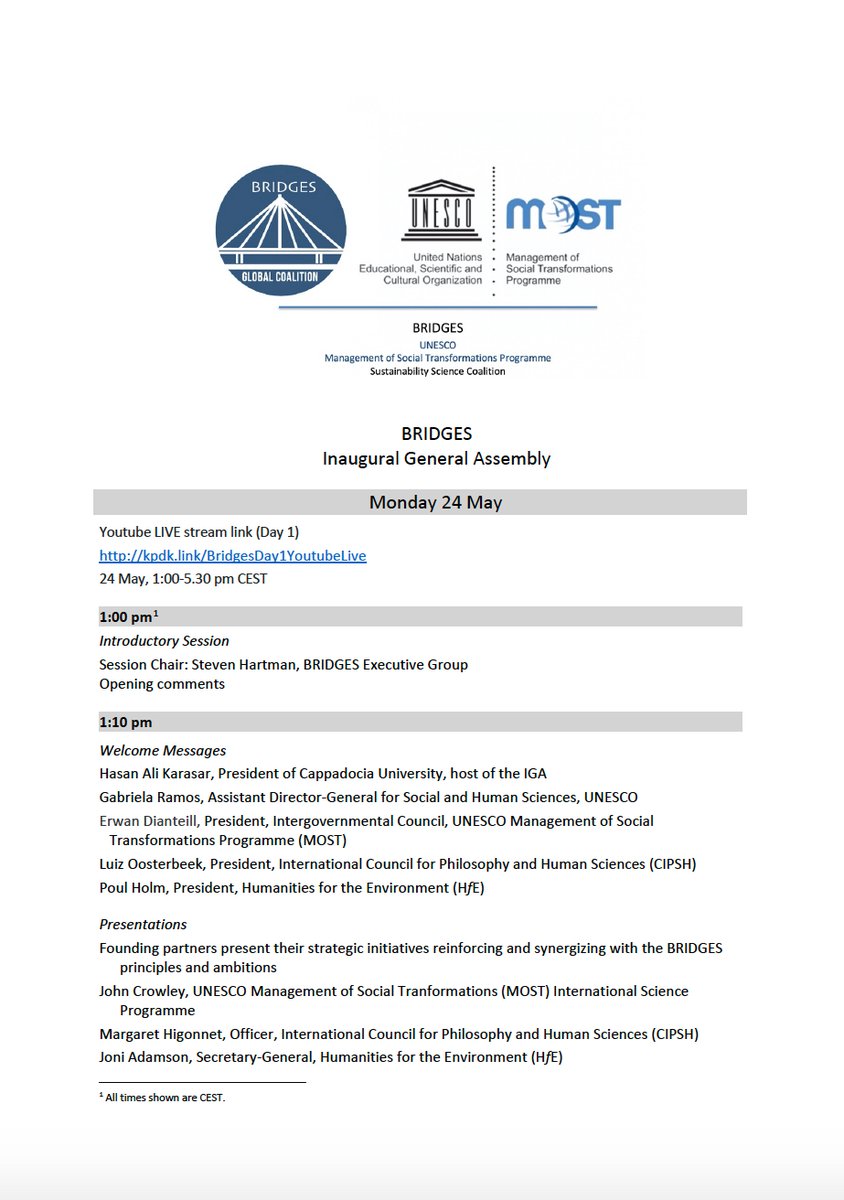 UNESCO-MOST BRIDGES Coalition tweet media