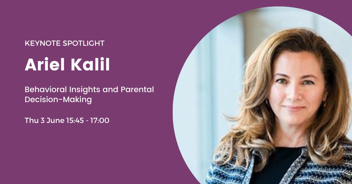 Ariel Kalil is a professor at the University of Chicago Harris School of Public Policy. At Harris, she directs the Center for Human Potential and Public Policy and co-directs the Behavioral Insights and Parenting Lab.

Full program: rc28turku.utu.fi/conference-pro…