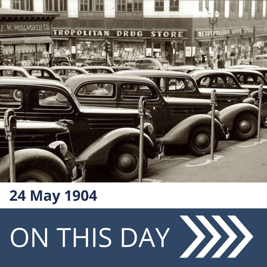 auto_royale's tweet photo. On this day in 1938, Oklahoma City-based Carl McGee was issued a patent for a Coin Controlled Parking Meter. The invention was designed for "measuring the time of occupancy or use of parking or other space...where an incidental charge be made upon a time basis."
#classiccarshow https://t.co/9Of8LBx4Z3