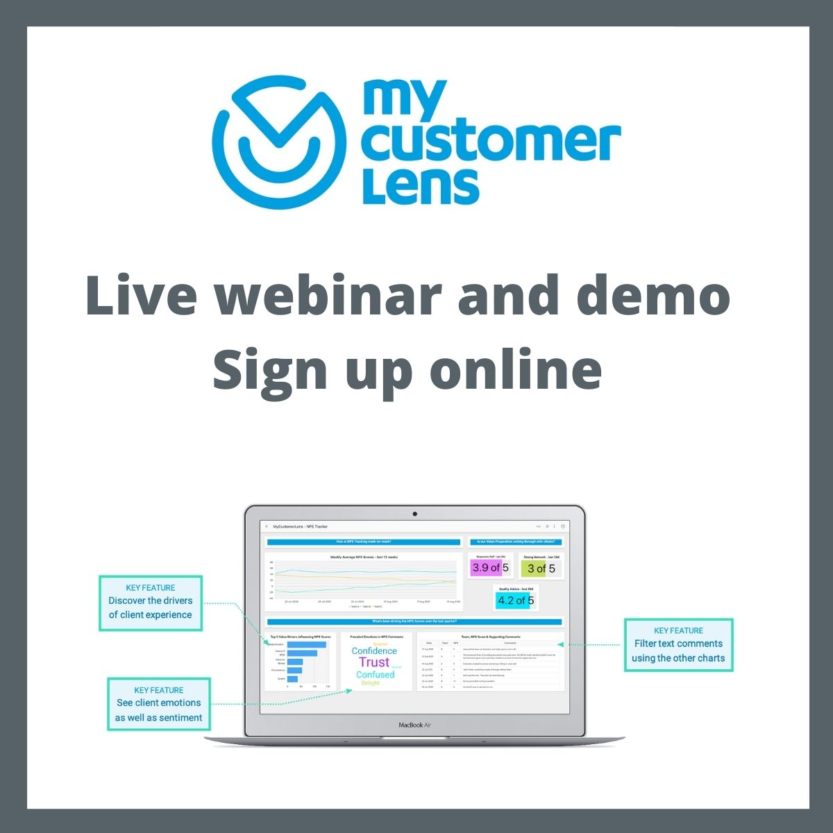 StakeholderzUK's tweet image. Join us today at 10.30 with @MyCustomerLens CEO Paul Roberts &amp;amp; CTO Mike Evans. 
Paul will be taking us through a LIVE DEMO of the platform as well as talking us through the business in more detail. us06web.zoom.us/webinar/regist…

*capital at risk

#feedback #feedbacksolution