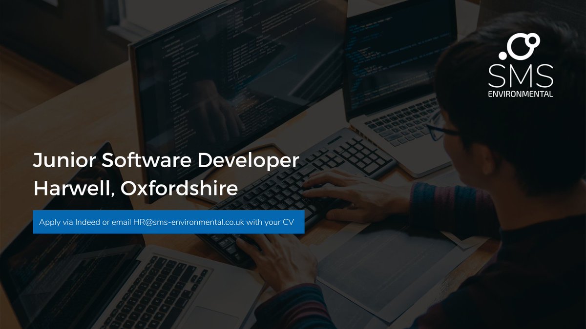 smscompliance's tweet image. Looking for a fresh start? #SMSEnvironmental are currently looking for a talented #JuniorSoftwareDeveloper to join our development team.
To find out more and apply, click here: uk.indeed.com/viewjob?jk=016…