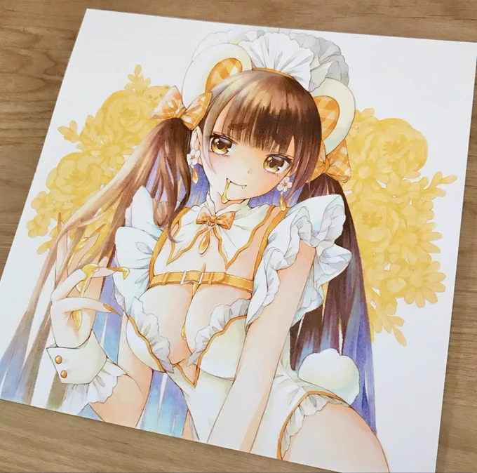 できました*\(^o^)/*
色んな色を試せたし、新しい紙にも挑戦できました(*'-`)
#アナログイラスト
#コピックイラスト 