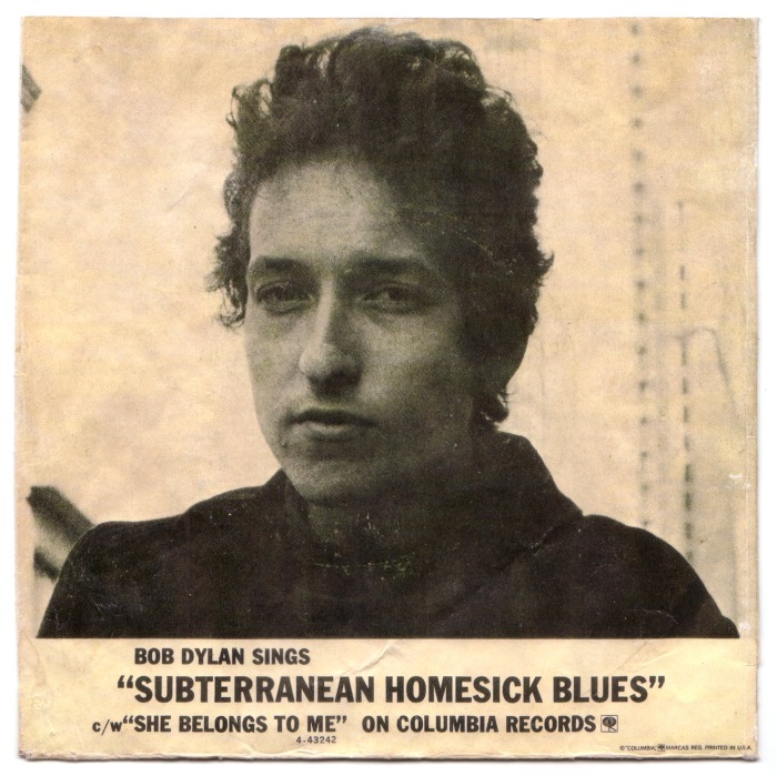 Happy 80th birthday to Bob Dylan.

Here\s \Subterranean Homesick Blues\ by Dylan, released by Columbia in 1965. 