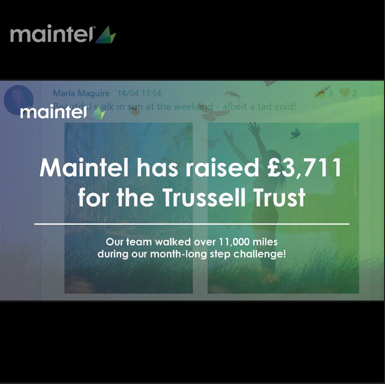 IoanMacRae's tweet photo. A huge well done and thank you again to our awesome colleagues at @Maintel - amazing effort during the recent #stepchallenge in support of @TrussellTrust working to reduce #UKhunger.
#MondayMotivation #WeAreMaintel
@OstlinHelena @djdavies78 @Boquetekmh https://t.co/Mb7pvsQPhz