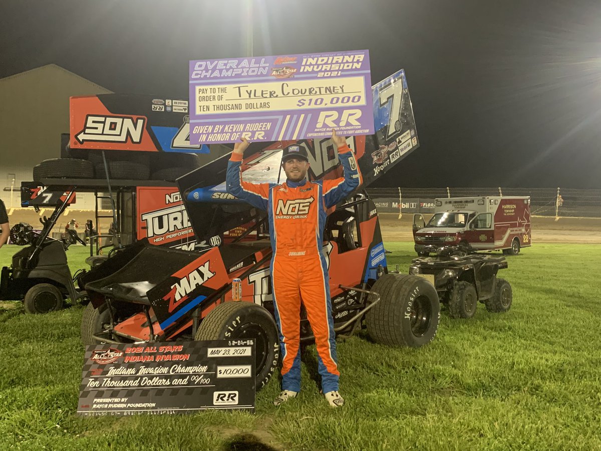 RayceRudeenFdn's tweet photo. The dust has settled on 4 nights of racing, and in the end it was @TyCourtney7BC winning the overall @ASCoC #IndianaInvasion presented by the @RayceRudeenFdn.
Sunshine’s stout week was made up of two wins, a second, and an eight place finish.
Congrats @ClausonMarshall team! https://t.co/Nhb7wvKz2s