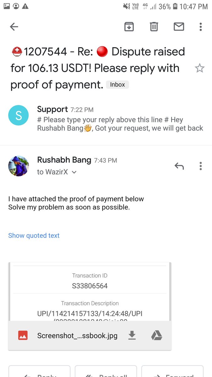 BangRushabh's tweet photo. @SupremeCourtIND @NischalShetty @WazirXIndia @RBI @PMOIndia 
Iam requesting the supremecourt of india in tha matter of wazirx because they are not solving the issues they scaming with indian people.
They allow deopsite with p2p taking money but not giving usdt. See the proof:- https://t.co/E80vRtD31z