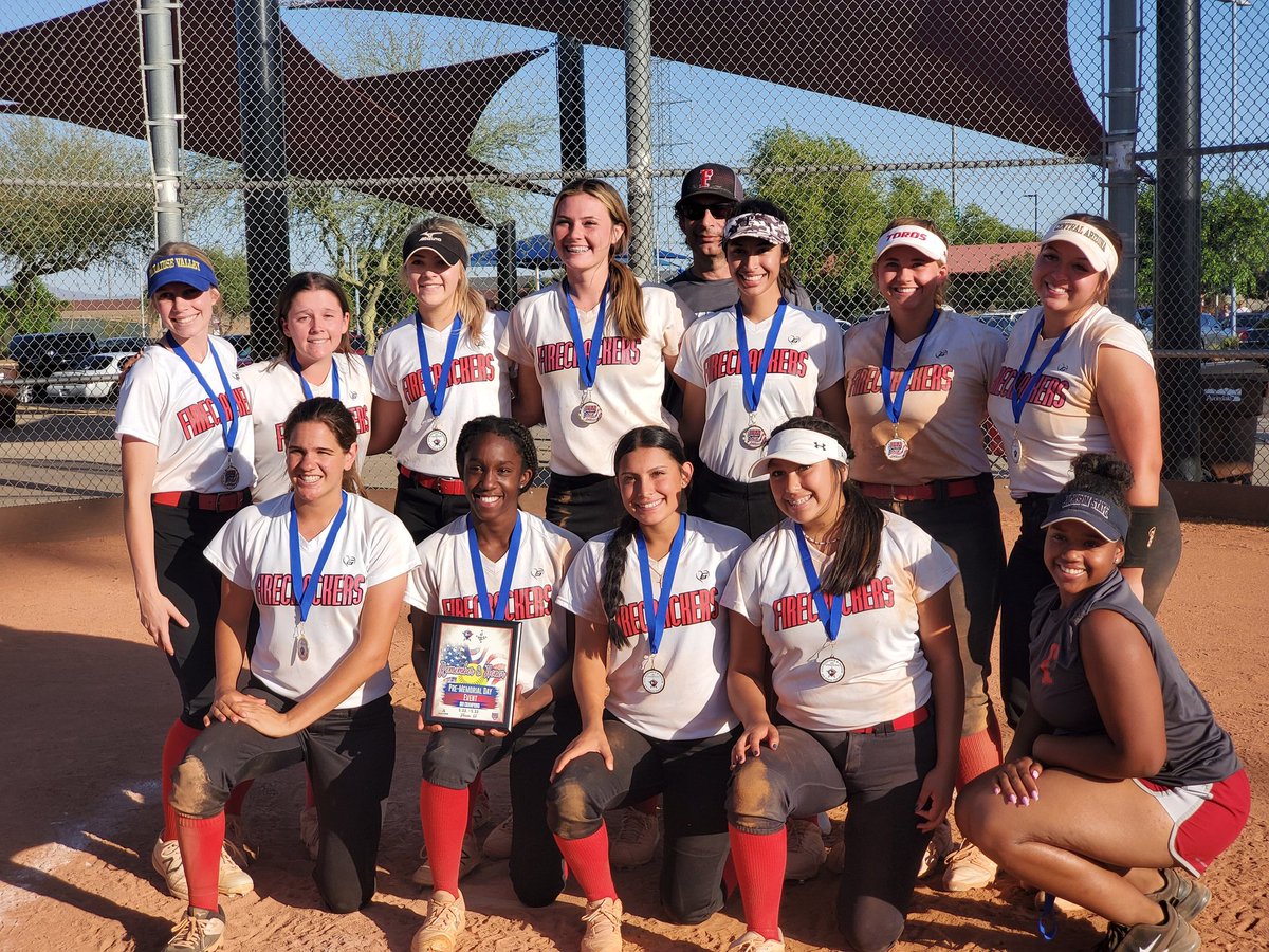 AzFirecrackers's tweet photo. 1st tournament of the season is in the books &amp; these young ladies took home the Championship of the Remember &amp; Honor Pre-Memorial Day event. 🎖🏆
#Firecrackers #firecrackersaz https://t.co/jRoeGroaym