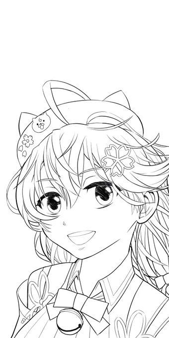さくらみこ線画
おじたん現代風にみこちゃん描きたいけどまだまだ精進が足りないよ。
色塗るかはわからん。
#miko_Art 