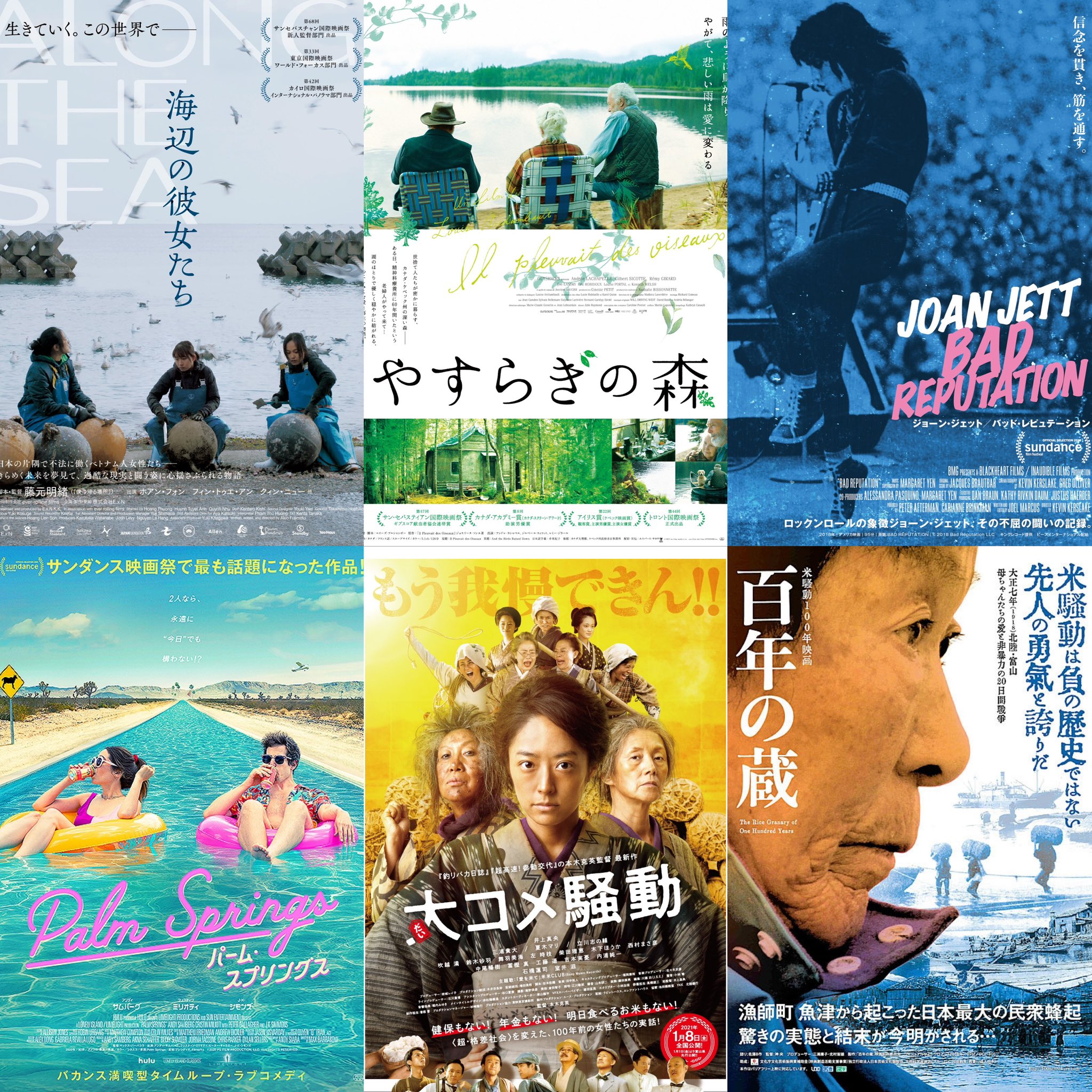 ほとり座 6月 海辺の彼女たち やすらぎの森 ジョーンジェット パーム スプリングス 大コメ騒動 百年の蔵 ゴッホ 作家主義 ホン サンス特集 レスキュー ロード オブ カオス 海辺の家族たち クローブヒッチキラー 犬は歌わない 地球で最も安全な場所を