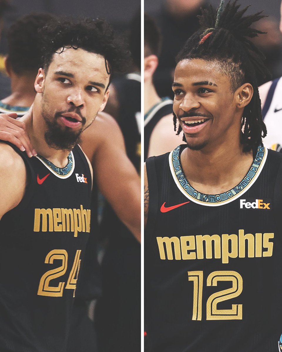 SportsCenter's tweet photo. Dillon Brooks and Ja Morant combine for 57 Pts to give the Grizzlies a Game 1 upset win over the No. 1-seed Jazz 😤 https://t.co/c2lJnU1eyB
