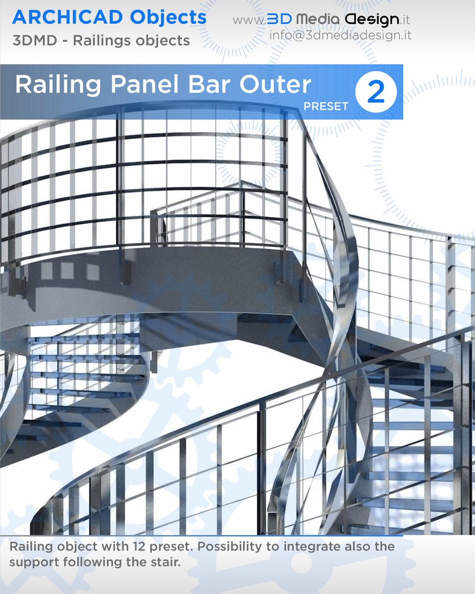 Archicad Railing Objects
3DMediaDesign - Update v.4.6 available

3dmediadesign.it/objects.html

#Archicad #Railing #Graphisoft #BIM #Buildinginformationmodeling #BIMX #ArchicadUser #archicadrender #Buildinginformationmodeling #archicaddesign #Archicad24 #OpenBIM #BIMcloud