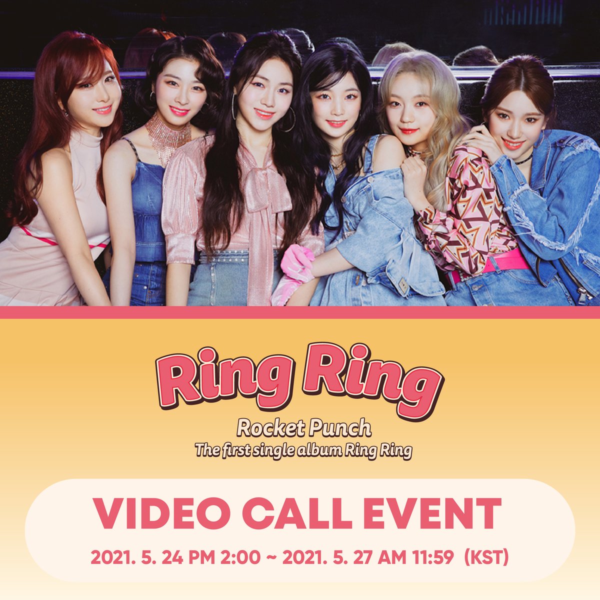 EVERLINESHOP's tweet photo. ❤에버라인 X 로켓펀치 영상통화 이벤트 공지
EVERLINE X Rocket Punch VIDEO CALL EVENT 

✔ 응모 기간 : 5/24(MON) PM 2:00 ~ 5/27(THU) AM 11:59 (KST)
✔ 이벤트 일시 : 5/28(FRI) PM 7:00 (KST)
✔ 응모 링크: https://t.co/azeZgf2eUl

#RocketPunch #로켓펀치 #에버라인 #EVERLINE https://t.co/Hc3IhDgqzc
