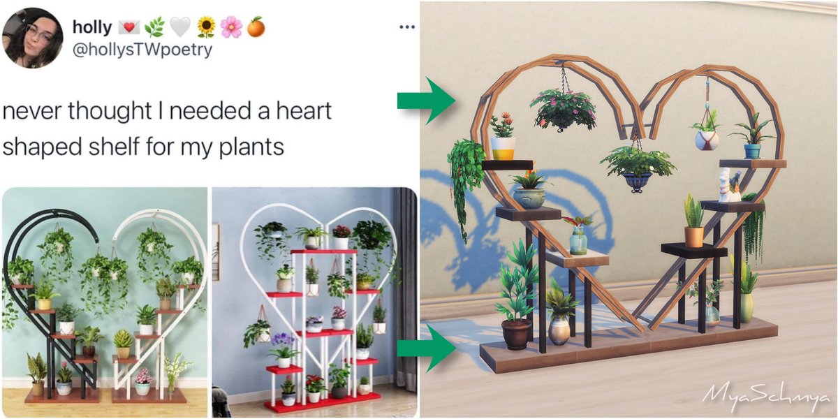 saw the pic on the left in a FB group so I put TOOL to work and made the Walmart knock off version on the right 😂 #showusyourbuilds #realtosims
