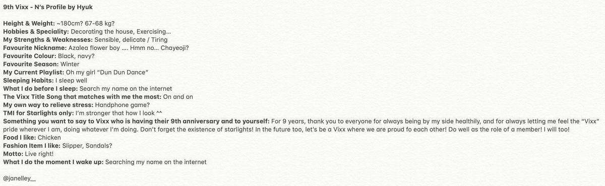 woosmamacat__'s tweet photo. Vixx 9th Anniversary:
1. Hyuk's Profile by Hyuk
2. The Hyung that is sensible and delicate N's Profile by Hyuk

#VIXX9thAnniversary #빅스와_9년째_걷고있다 https://t.co/gGaY2AO6LY
