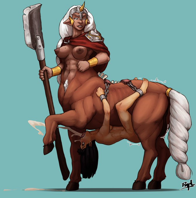 11. Being tied to a Centaur Preferably a futa though cause I'm not muc...