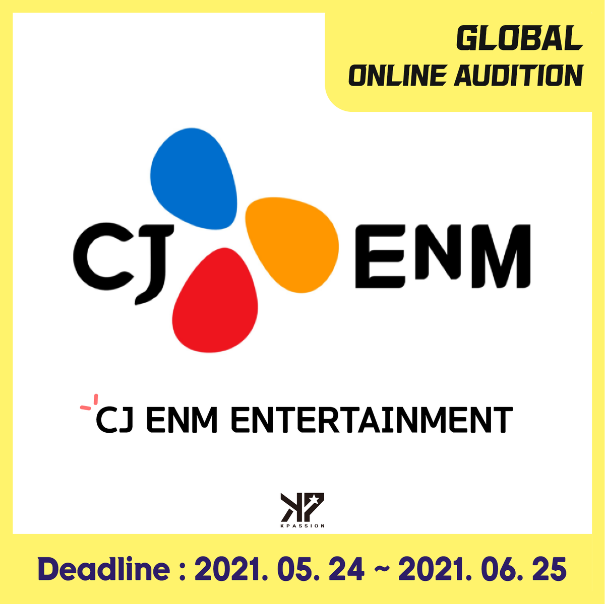 KPOPAUDITION1's tweet photo. [#KPASSION #AUDITION]
#Global #Kpopaudition
Audition Open in May&amp;June
CJ ENM ent

👉 https://t.co/L7EjE2SfGX

#Online #Audition 
#Idol #CJENM https://t.co/DgBnMvJgGn