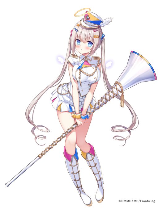 電脳天使ジブリールで現在ピックアップされている「マーチング アズボガ」のイラストを担当させて頂きました。どうぞよろしくお願いします!
https://t.co/SExT9R8vHx

#電脳天使ジブリール #ジブリール #電ジブ 