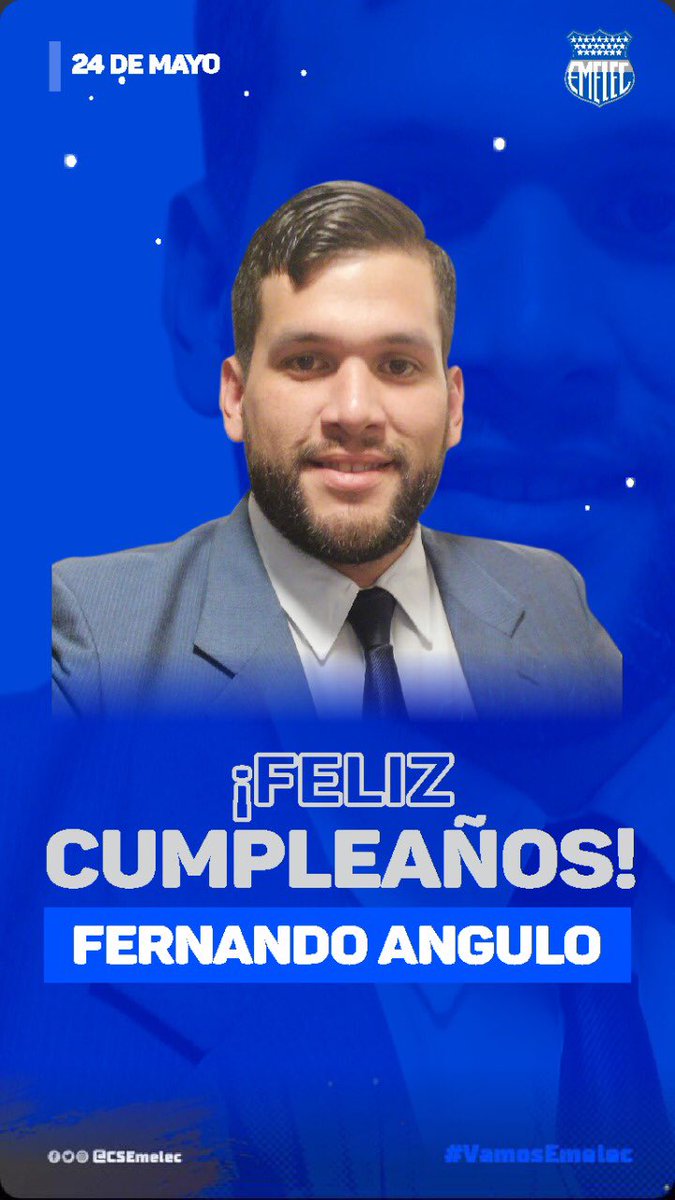 dr_fernando_ang's tweet photo. ¡Hoy cumple años nuestro amigos, #FernandoAngulo! ¡Muchas felicidades, Fernando! 🎉🎊🎂
#VamosEmelec #FelizInicioDeSemana https://t.co/AfPOaOOXvd