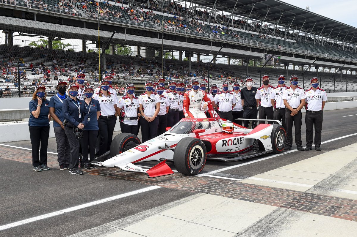 simdesilvestro's tweet photo. We made it! What an emotional day knowing that you have just 1 shot at making the race. Thank you to the whole team for the hard work. We definitely got in the hard way. Now let’s go racing #indy500 https://t.co/nyRvnvjdSn