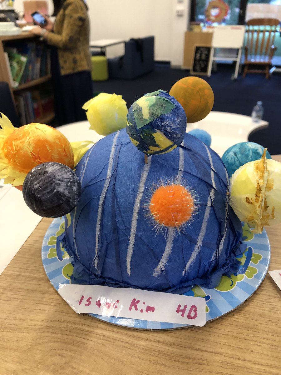 AllisonRainbow's tweet photo. Today our P&amp;C judges are in the Library to review what students have submitted to the #NSS art competition. They were tasked with designing an astronomical birthday cake, as per #philipbunting and #givemesomespace Their creativity never fails to amaze! @LidcombePS https://t.co/3q0zeppApf