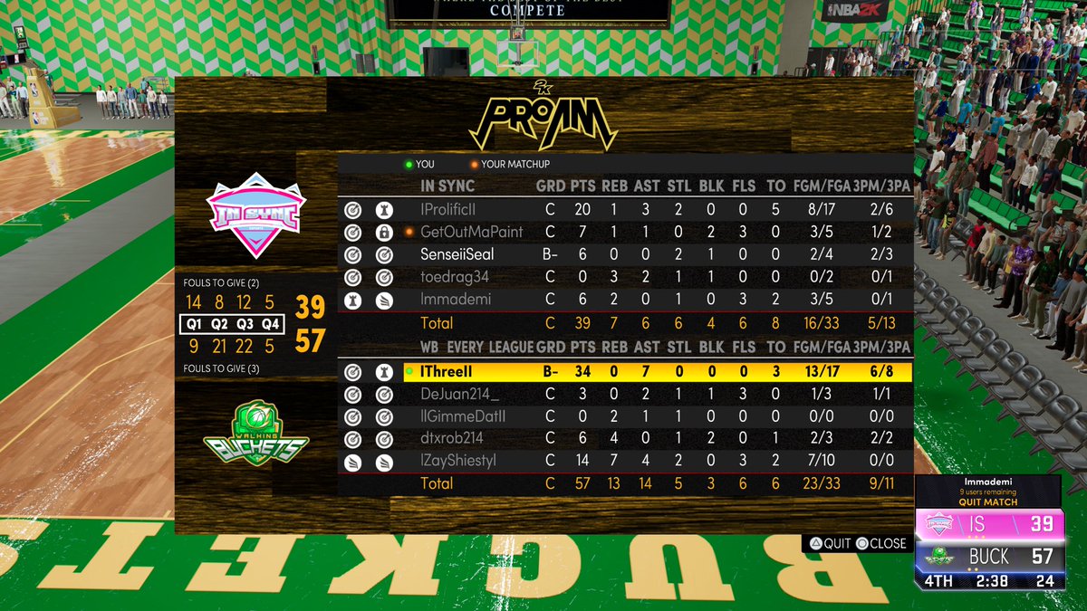 . GGs to @InSync2k as we sweep 🧹 to advance to round 3 of the <a href="/HOFLeague2k/">HOF League</a> SLAM TOURNEY!

♟:<a href="/ThreeDoncic/">👨🏼‍🦲</a>
🏹:@deemactmu 
🐎:<a href="/llGimmeDatll/">“llGimmeDatll ✊🏿 🇩🇴</a> 
🐎:<a href="/dtxrob/">Where’s Rob 👀</a> 
🔑:<a href="/Jumpoutzayy/">zae</a>

 <a href="/TexasStarrr_/">Jay Epps</a> <a href="/Big_Brudda_PURP/">Coach Purp</a> <a href="/2kCompGames/">Jelani Mitchell</a> <a href="/RankEm_/">RankEm</a>