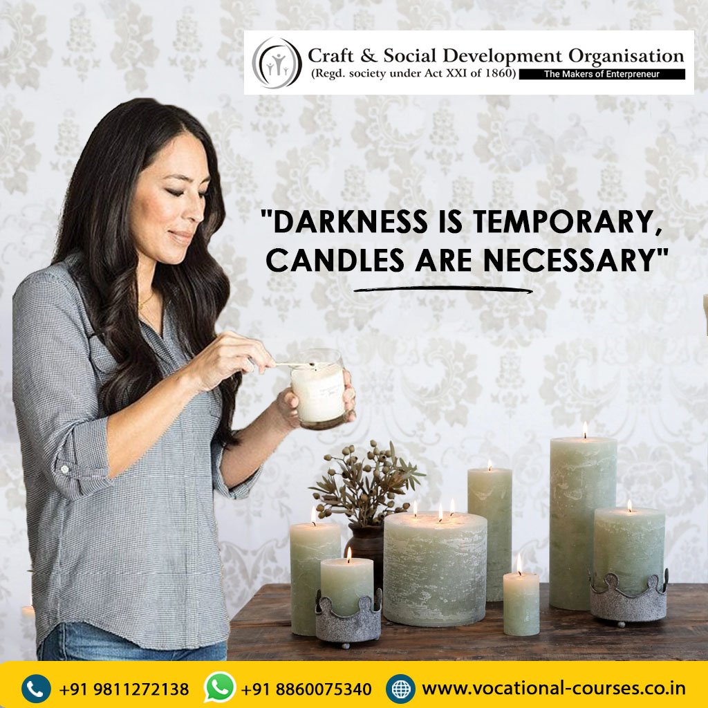 2009Sunita's tweet image. "Burn the flame and change the game". Get involved in candle making business and become your own boss. Join our candle-making course and start giving a new dimension to your life.
Visit us at-vocational-courses.co.in
#CSDO #Development #DevelopmentOrganization #CandleMakingCourses