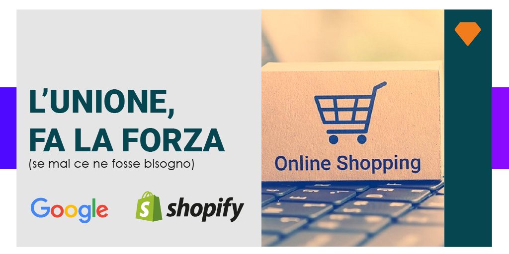 ArchimediaNet's tweet image. Shopify e Google insieme. Da parte di Google c’è la volontà di aumentare gli investimenti sul canale Shopping e dall’altra Shopify aggiunge un ulteriore servizio ai propri clienti.