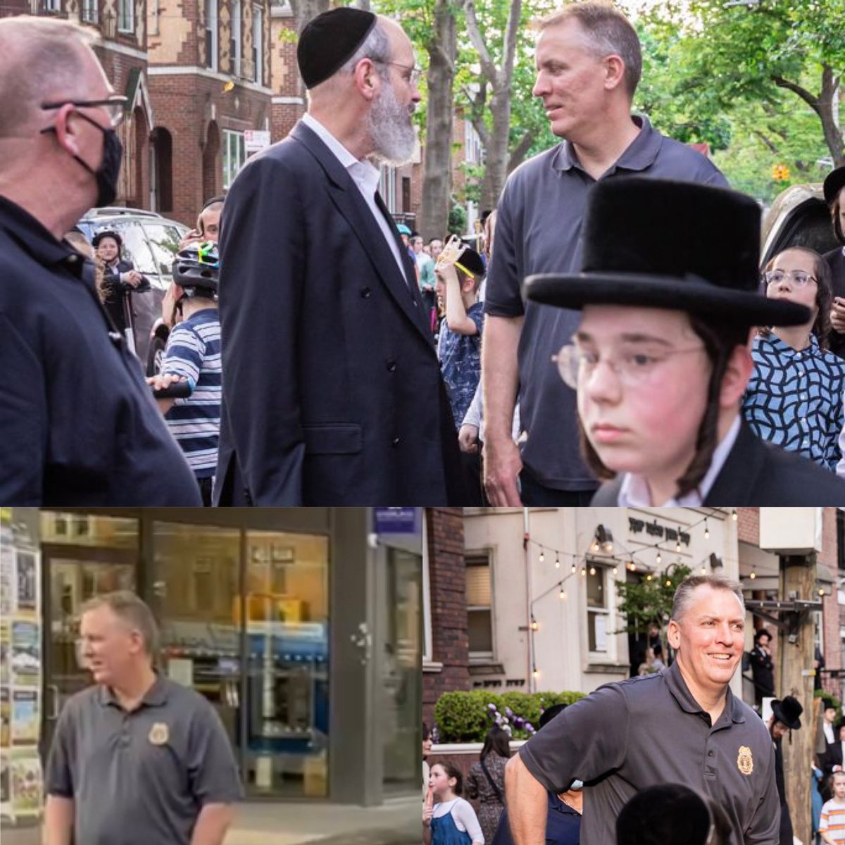 misaskim's tweet photo. Whether praying in a Shul in the @NYPD66Pct, celebrating a new Torah Scroll dedication or just walking the streets of Boro Park. @misaskim Thanks @NYPDShea for coming out today &amp; showing us that he is truly concerned about our safety. https://t.co/q6arRkffPZ