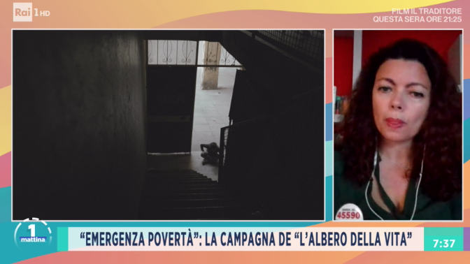 Unomattina's tweet photo. In collegamento Isabella Catapano Botero, direttore generale della Fondazione l'albero della vita. Dona con un sms al 45590. #includerai @RaiperilSociale #24maggio https://t.co/xIXYtisdNY