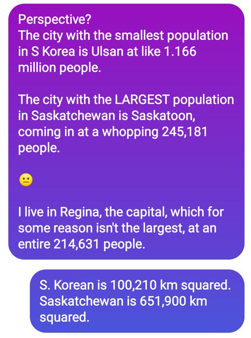 #SouthKorea #Canada #population #Saskatoon #Saskatchewan #regina #ulsan #perspective #imbored https://t<a href="/tag/southkorea"class="tags">#SouthKorea</a><a href="/tag/canada"class="tags">#Canada</a><a href="/tag/population"class="tags">#population</a><a href="/tag/saskatoon"class="tags">#Saskatoon</a><a href="/tag/saskatchewan"class="tags">#Saskatchewan</a><a href="/tag/perspective"class="tags"><span>#perspective</span></a><a href="/tag/regina"class="tags"><span>#regina</span></a><a href="/tag/imbored"class="tags"><span>#imbored</span></a><a href="/tag/ulsan"class="tags"><span>#ulsan</span></a>