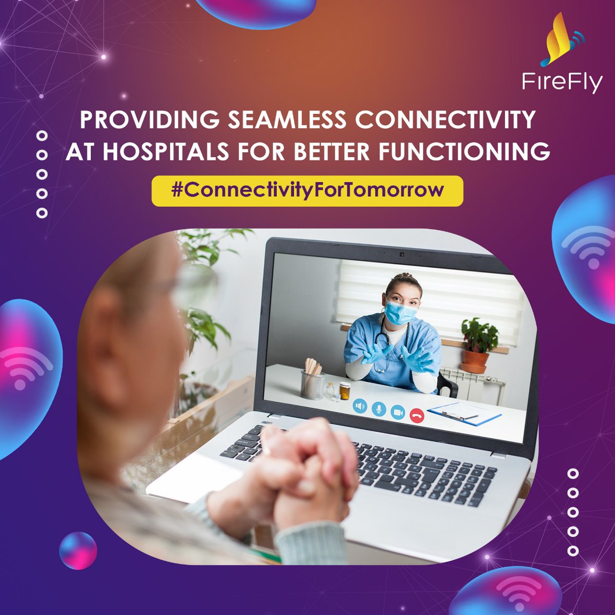 WiFiatFNL's tweet photo. Seamless Wi-Fi services are an essential in hospitals for smooth running of organisational operations at every Hospital. 
FireFly is making the healthcare systems more efficient by providing hospitals with such all-round seamless internet connectivity.

 #ConnectivityForTomorrow https://t.co/XoTBuwrhho