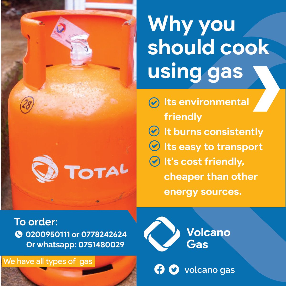 Volcanogas_ltd's tweet photo. Good morning, Start your week with the best Experiences!!!!

Experience the joy of cooking with Gas when you acquire it from #Volcanogasltd 

#Freedelivery #AllGasBrands #Shell #Total #K-Gas #Mogas #Stabex #Hashi #OryxGas #HassGas #OilLibyaGas # https://t.co/1hNtdaBbc3