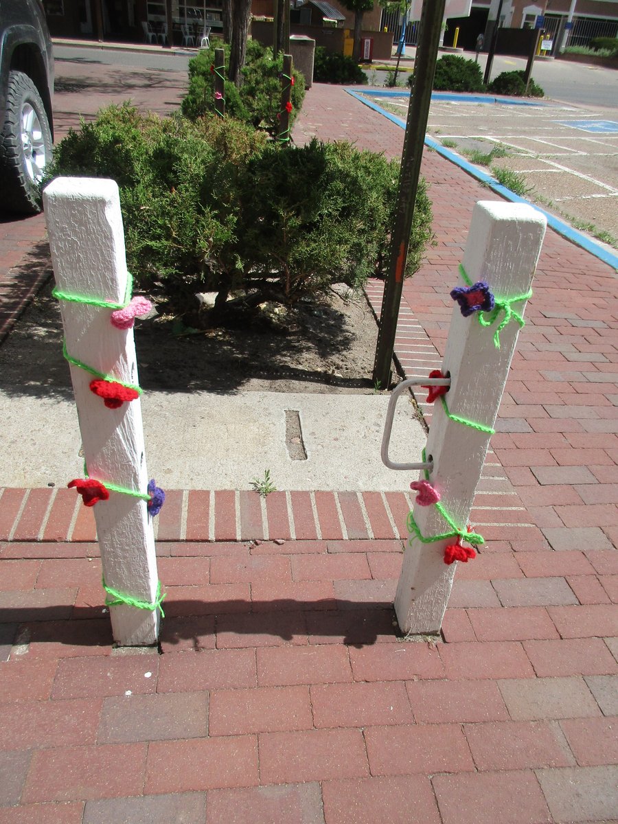 sfpl's tweet photo. And the beautiful #YarnBombs at #MainLibrary! https://t.co/B7X1ksjDGo
